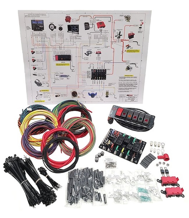 XD-SPD-SLV Xtreme-Duty Complete Wiring Kit, 8 ft. Switch Cable Length [Silver Switch Bezel]