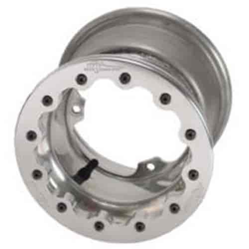 3-Spoke 8 X 7 Beadlock Wheel Polished Ring