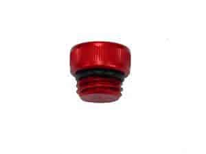 Billet Oil Plug (Short) Red