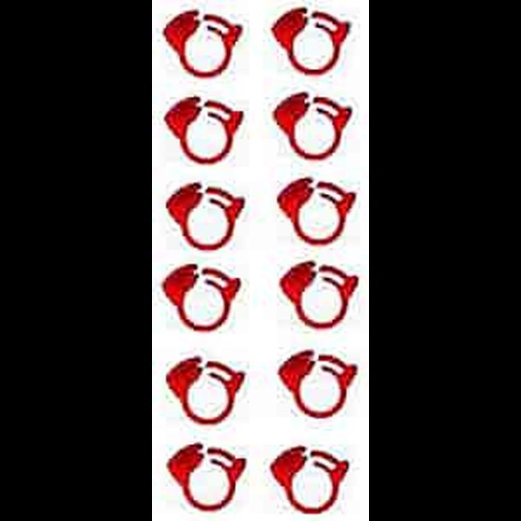 Fuel Line Clamps Red
