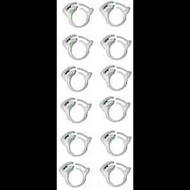 Fuel Line Clamps White
