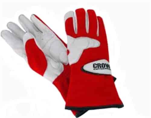 RACING GLOVES RED MEDIUM