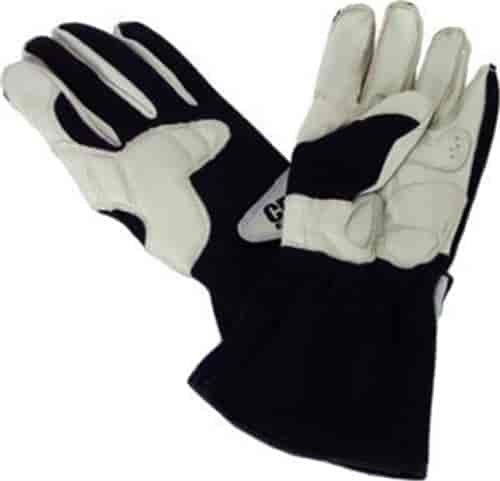 RACING GLOVES BLK MEDIUM