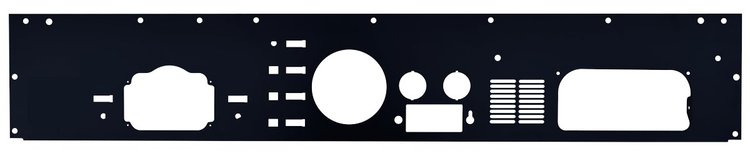 0479-383 Dash Panel with (1) Speaker Grille 1976-1986 Jeep CJ5, CJ7, CJ8
