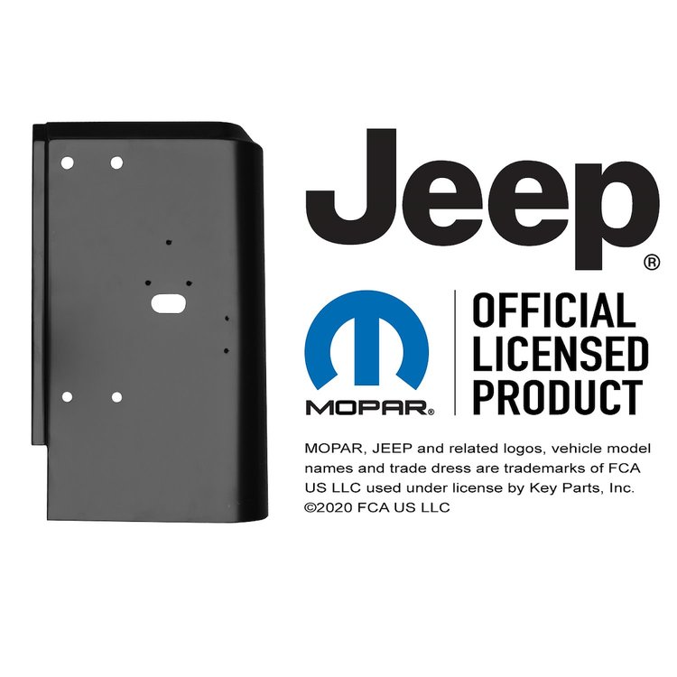 0480-136 Tail Light Panel, 87-95 Jeep Wrangler Passengers Side Replaces: 55176337