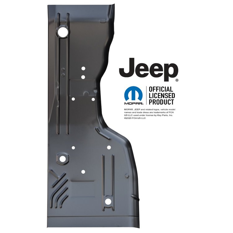 Half-Length Floor Pan 1984-2001 Jeep Cherokee XJ, 1984-1990 Jeep Wagoneer SJ - Left/Driver Side