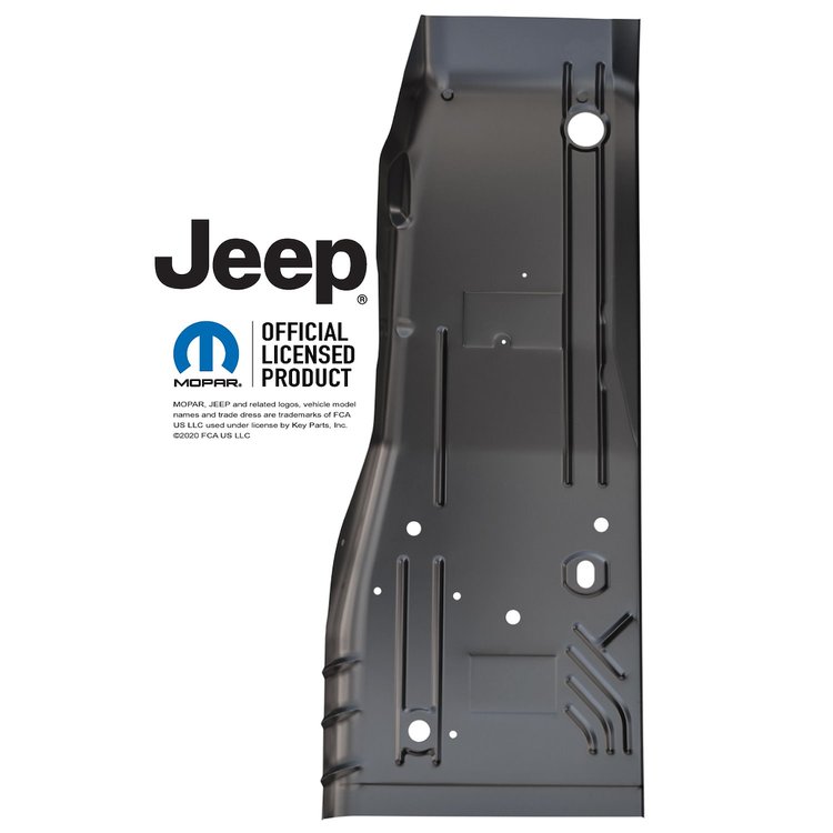 0482-220 Half-Length Floor Pan for 1984-2001 Jeep Cherokee XJ, 1984-1990 Jeep Wagoneer XJ [Right/Passenger Side]