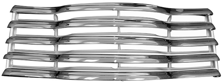 47-53 C-10 GRILLE CHR/PTD-MILK WHITE ASSY W/REAR BRACKET