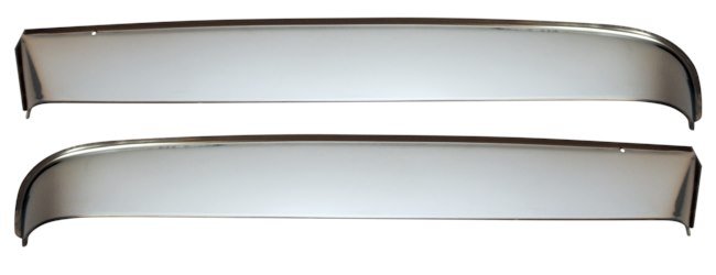 1951-55 1st Series Chevrolet/GMC Truck Vent Shades W/Hardware Polished SS
