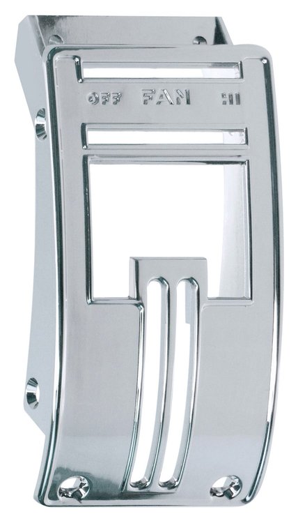 0847-986 Deluxe Heater Control Beze, 55-'59 Chevy Truck l, Chrome