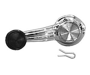 Interior Door Window Crank 1967-1972 GM Pickup Truck [Black Knob]