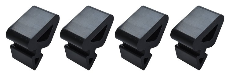 0849-712 Hood Side Bumpers for 1967-1972 Chevy/GMC Trucks, Suburban, 1969-1972 Chevy Blazer, 1970-1972 GMC Jimmy