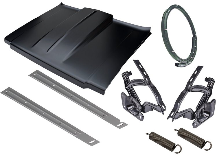 0850-032 Steel Cowl Induction Hood Kit for 1973-1980 Chevy/GMC Trucks, Blazer, Jimmy and Suburban [2 in]