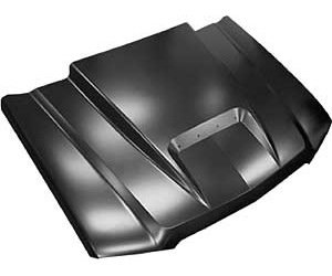 0856-043 Ram Air Style Hood for 2003-2005 Chevy Silverado 1500, 2003-2006 Chevy Avalanche [2 in.]