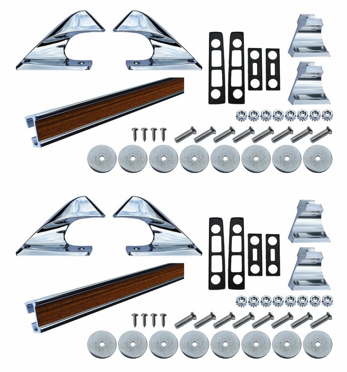 Multi-Fit Factory Style Aluminum Bed Rail Kit for Select 1967-1991 Chevy/GMC, Multi-Truck Applications