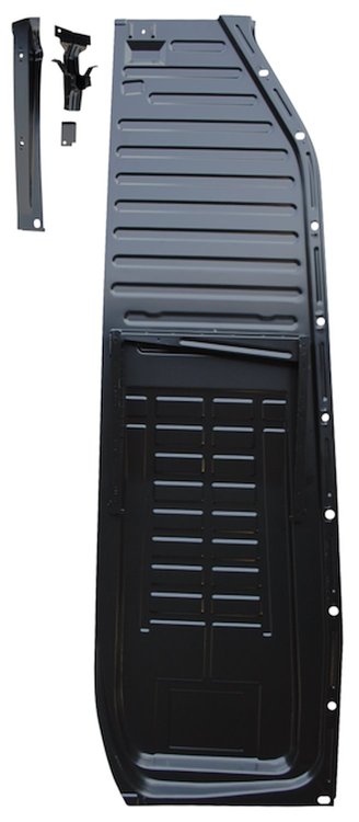 KVW24001AR High Quality Complete 1/2 Floor Pan, 71-'72, Passenger's Side