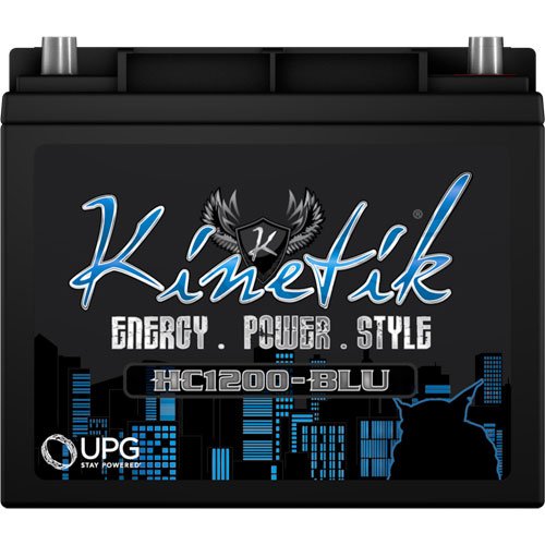 12V HC-BLU Series AGM Battery Max Wattage: 1200w