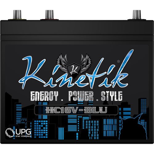 12/16V HC-BLU Series AGM Battery Max Wattage: 1600w