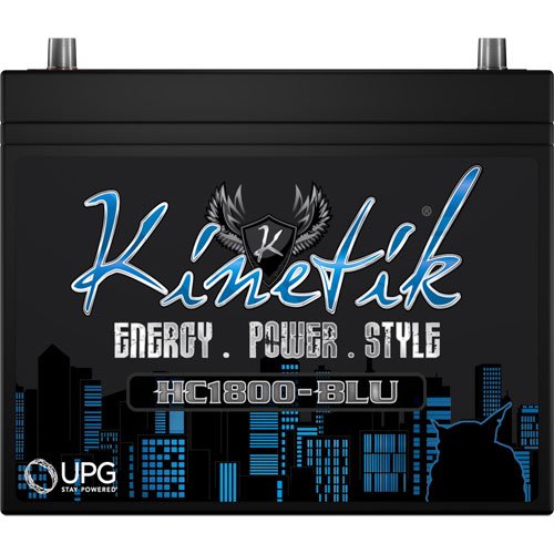 12V HC-BLU Series AGM Battery Max Wattage: 1800w