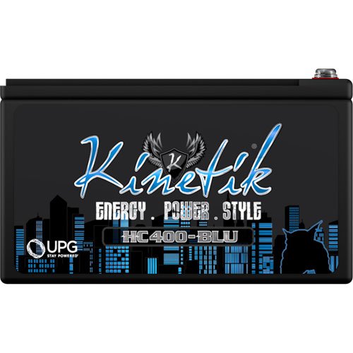 12V HC-BLU Series AGM Battery Max Wattage: 400w