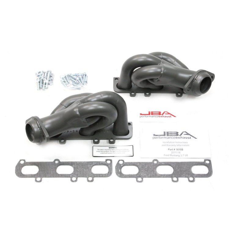 JBA Performance Exhaust 1618SJT Header Shorty Stainless Steel 11-14 Mustang 3.7L V6 Titanium Ceramic