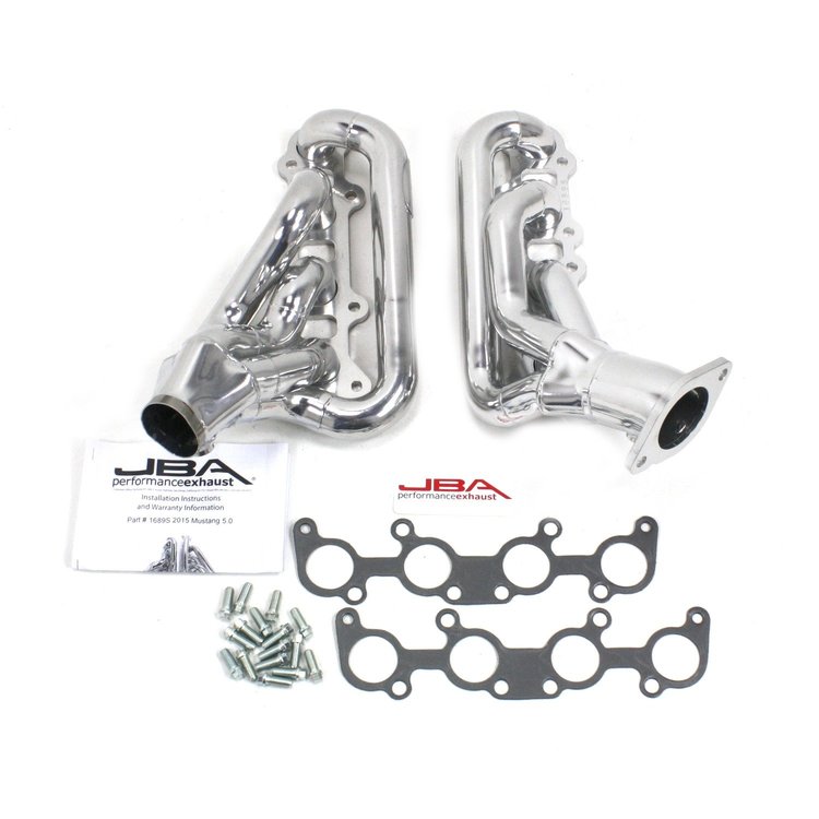 Shorty Headers for 2015-2019 Ford Mustang 5.0L [Ceramic Coated]