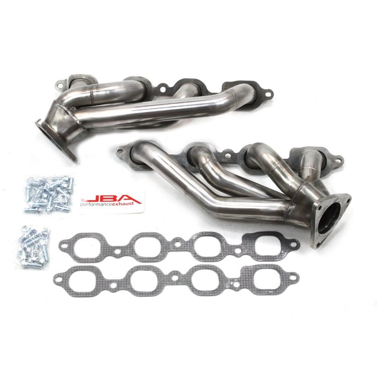 1850S-4 Shorty Headers for 2014-2019 GM Truck/SUV w/5.3/6.2L Engines [Natural Stainless Finish]