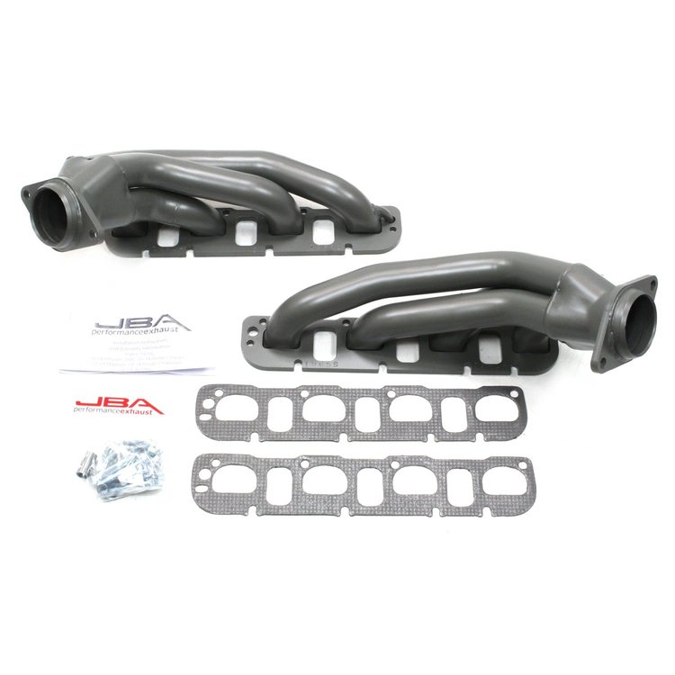 JBA Performance Exhaust 1965SJT Header Shorty Stainless Steel 2005-2014 Challenger/Charger/Magnum/300C Titanium Ceramic