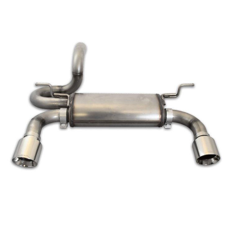 Performance Axle-Back Exhaust System 2018-2020 Jeep Wrangler JL [Dual Polished Tips]