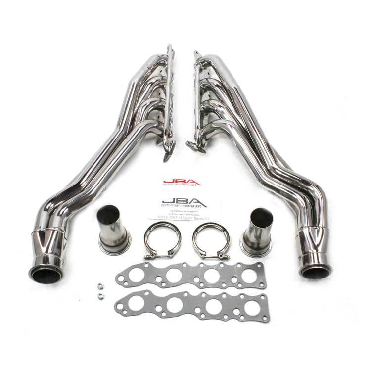 JBA Performance Exhaust 36012S 1 3/4" Header Long Tube "304 Series" Stainless Steel 07-14 Toyota Tundra 5.7L