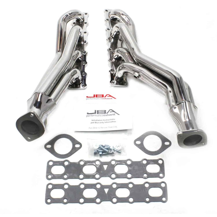 JBA Performance Exhaust 36400S 1 5/8" Header Long Tube "304 Series" Stainless Steel Headers 04-14 for Nissan Titan / Armada 5.6L