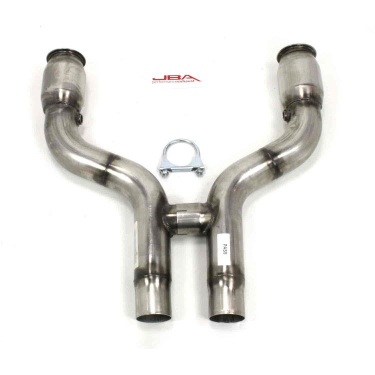 H-Pipe with Catalytic Converters 2011-14 Mustang 5.0L
