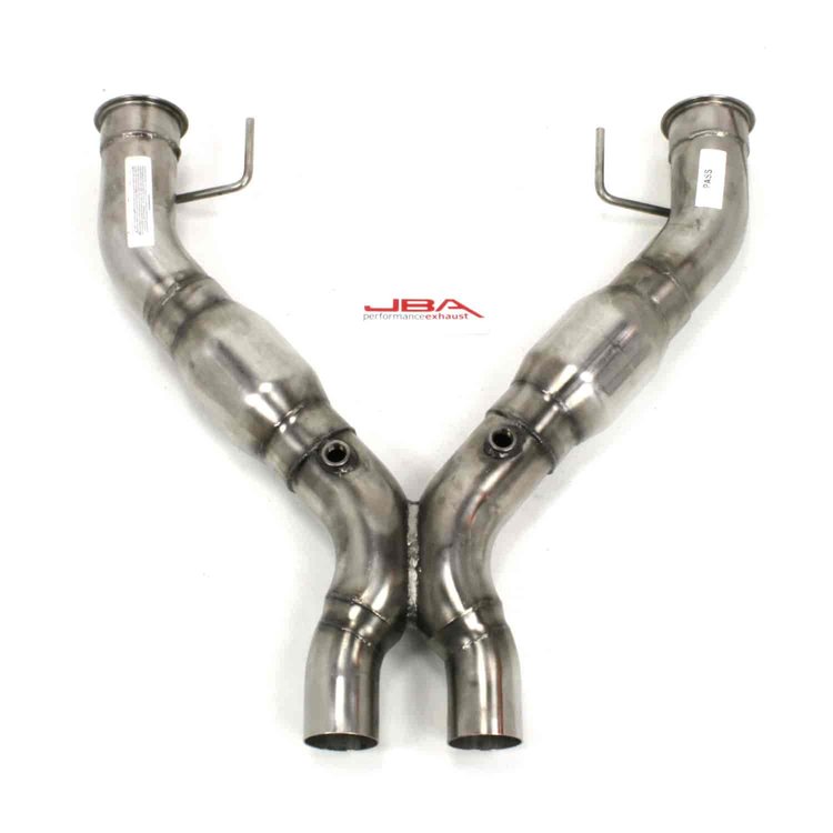 X-Pipe with Catalytic Converters 2007-10 Mustang 5.4/5.8L