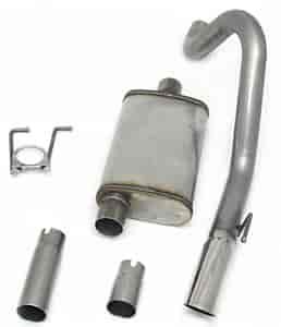 Exhaust System 1991-1996 Wrangler YJ 4WD 2.5L/4.0L