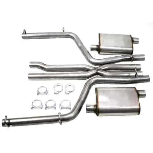 JBA Performance Exhaust 40-1668 3" Stainless Steel Exhaust System 12-14 Dodge Charger SRT8, 6.1/6.4L