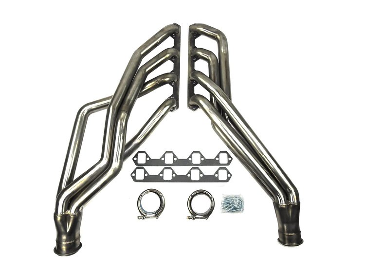 Long Tube Header for 1964-1973 Ford Mustang 351W [1 3/4 in. Primary, 409 Stainless Steel, Uncoated]