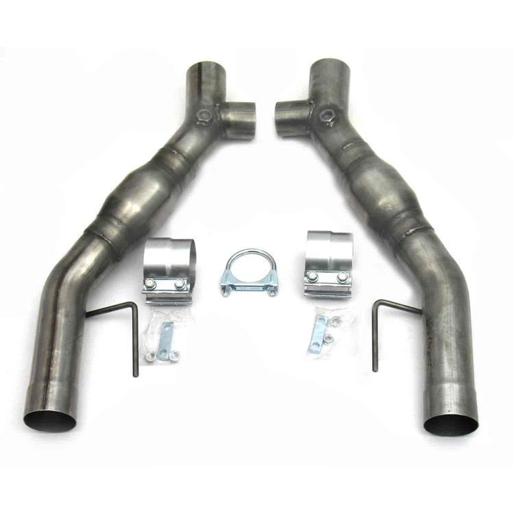 H-Pipe with Catalytic Converters 2005-2010 Mustang 4.6L 3V
