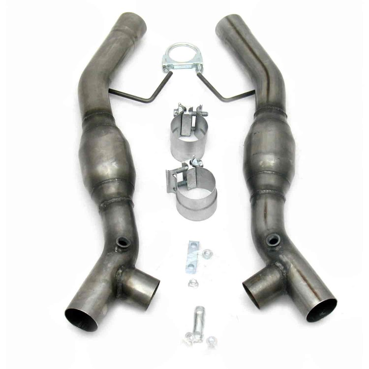 H-Pipe with Catalytic Converters 2005-2010 Mustang 4.6L 3V