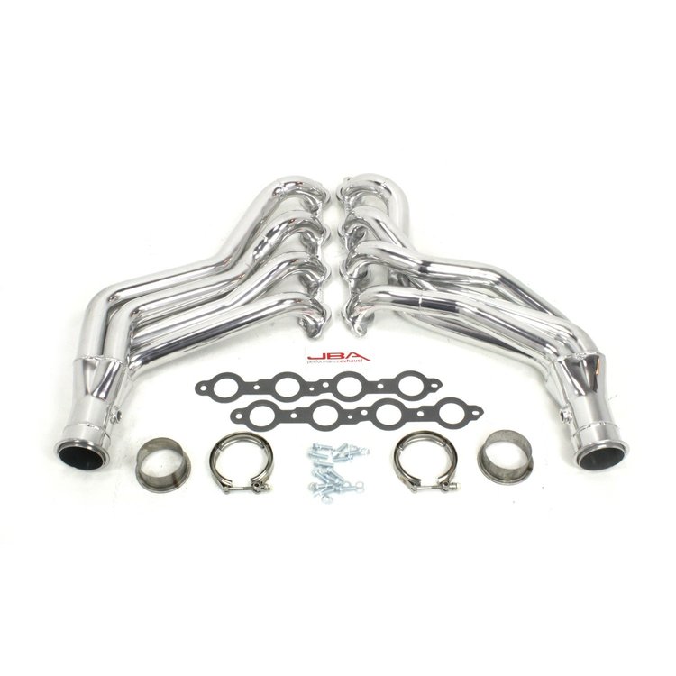 Full Length Silver Ceramic Header 2014 Chevy SS LS3 6.2L 1-7/8" Tube