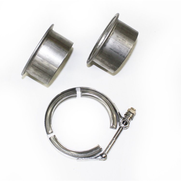 Stainless Steel V-Band Exhaust Clamp with Flanges
