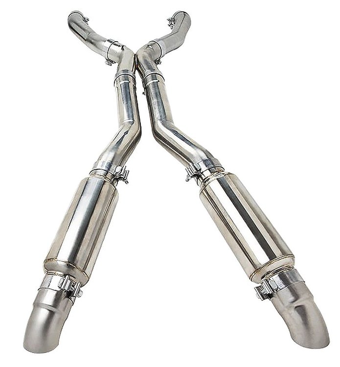 Header-Back Race Exhaust Kit 1979-1993 Ford Mustang With Coyote Engine Swap