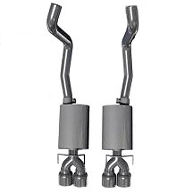 Axle-Back Exhaust System 2005-08 Chevrolet Corvette C6 6.0L/6.2L