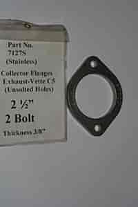 Exhaust-Corvette C5 Unsolted Holes-2 1/2IN.-2 Bolt-3/8IN. Thick FLANGES-EXHAUST ACCESSORIES CORVETTE/PONTIAC GTO/FORD