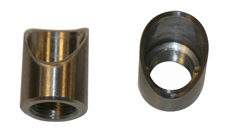 02 Extensions 2IN. Long Cut 45DEG Hemi Truck OXYGEN 02 FITTINGS-STEEL/STAINLESS