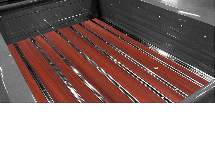 105130212 BedWood-X Kit for 1934-1936 GMC Longbed, Fenderside Truck, Paduak BedWood [Finished w/HydroShine]