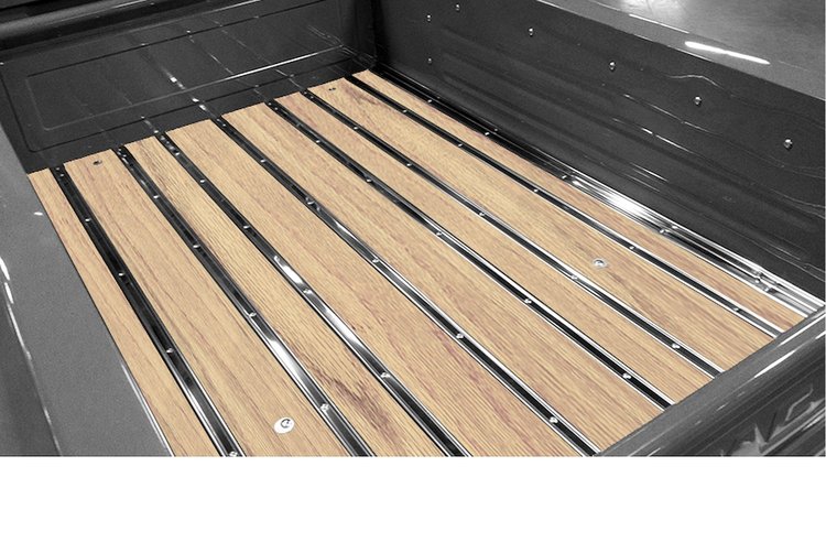 106110215 BedWood-X Kit for 1937-1938 GMC Longbed, Fenderside Truck, Red Oak BedWood [Finished w/HydroShine]