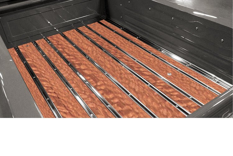 106136215 BedWood-X Kit for 1937-1938 GMC Longbed, Fenderside Truck, Leopard Wood BedWood [Finished w/HydroShine]