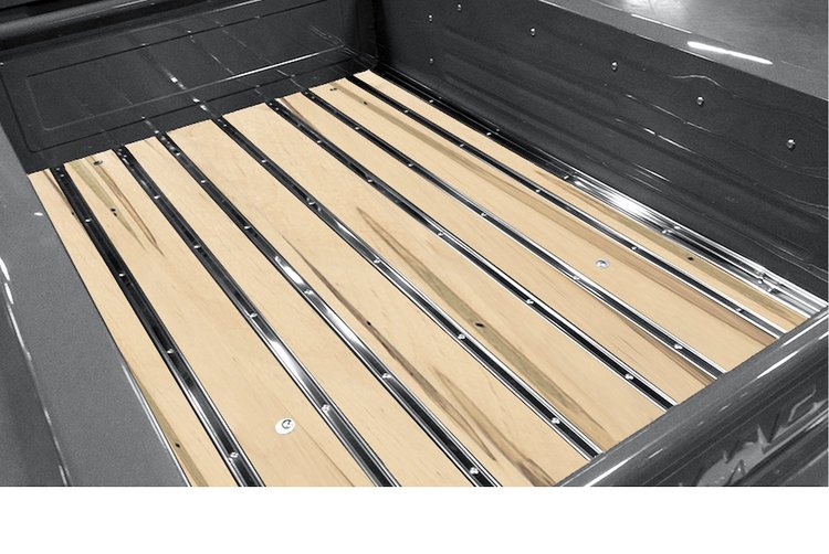 107118114 BedWood-X Kit for 1937-1939 Chevy Shortbed, Stepside Truck, Wormy Maple BedWood [Finished w/HydroSatin]