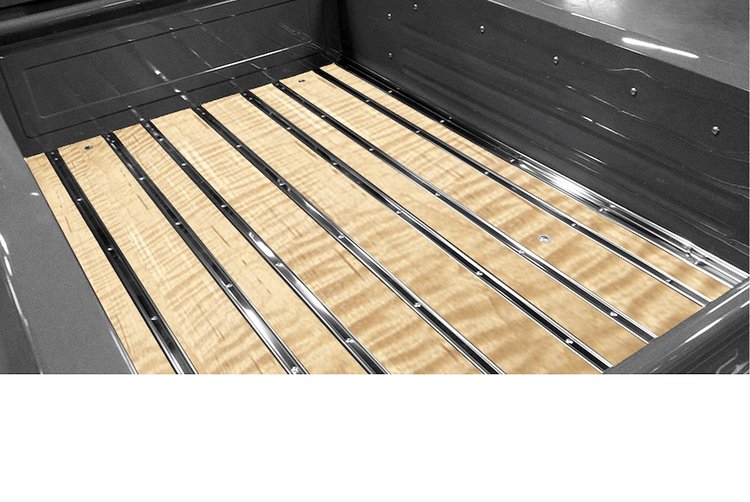 111117112 BedWood-X Kit for 1940 GMC Shortbed, Fenderside Truck, Curly Maple BedWood [Finished w/HydroSatin]