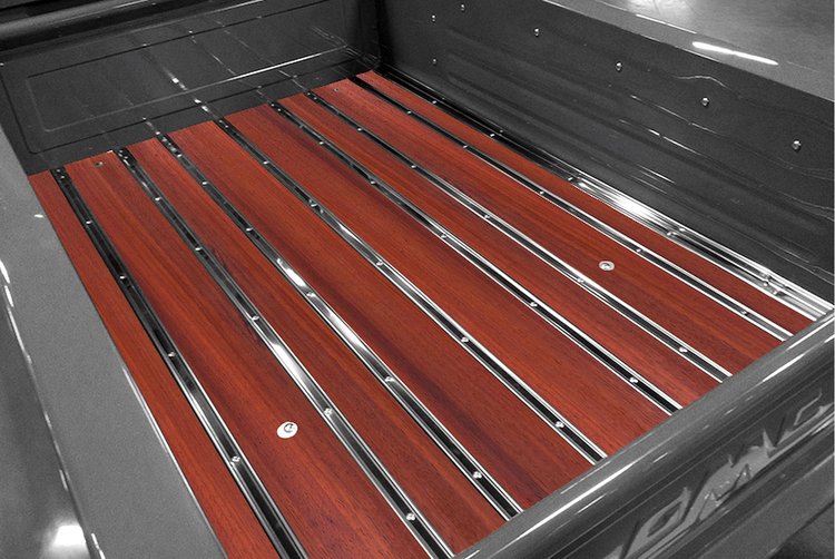 111130114 BedWood-X Kit for 1940 GMC Shortbed, Fenderside Truck, Paduak BedWood [Finished w/HydroSatin]